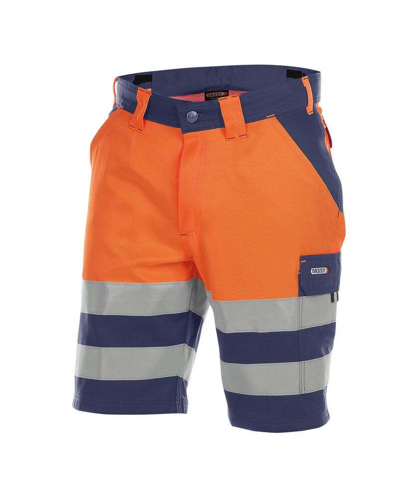 marineblauw/fluo-oranje