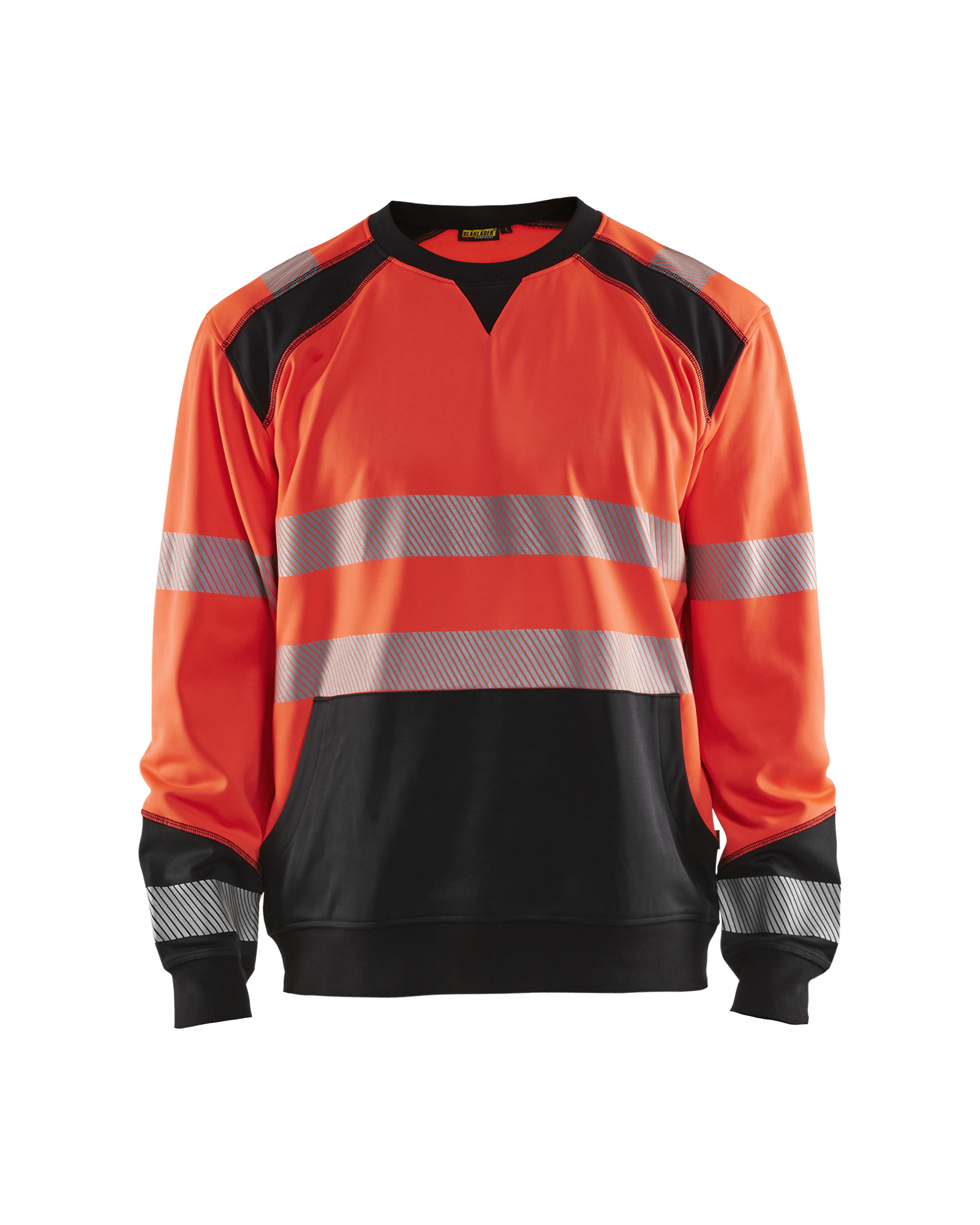 high vis rood/zwart