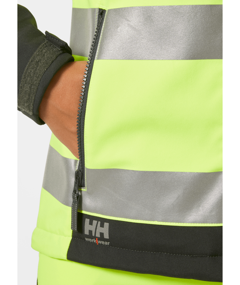 HELLY HANSEN W LUNA HI VIS SOFTS JACKET 74098