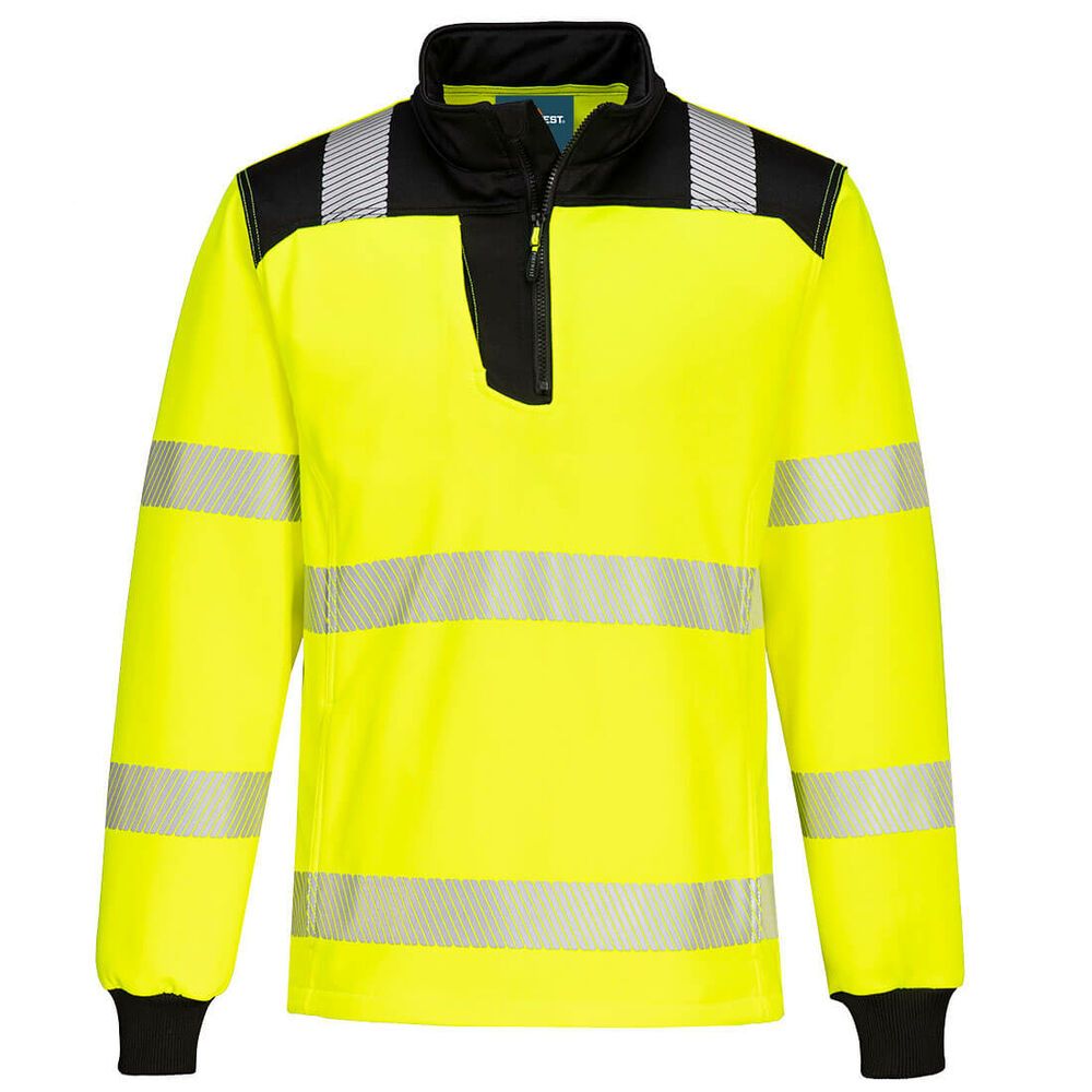 PW3 Hi-Vis Sweatshirt met 1/4 rits