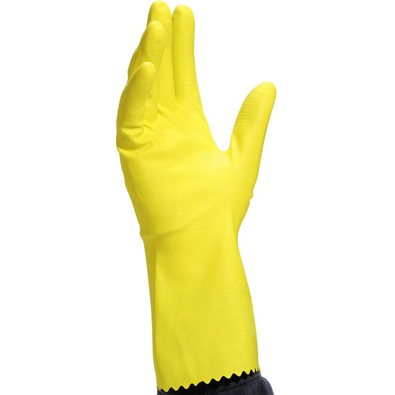 HUISHOUDHANDSCH.LATEX GEEL  T6 Delta Plus