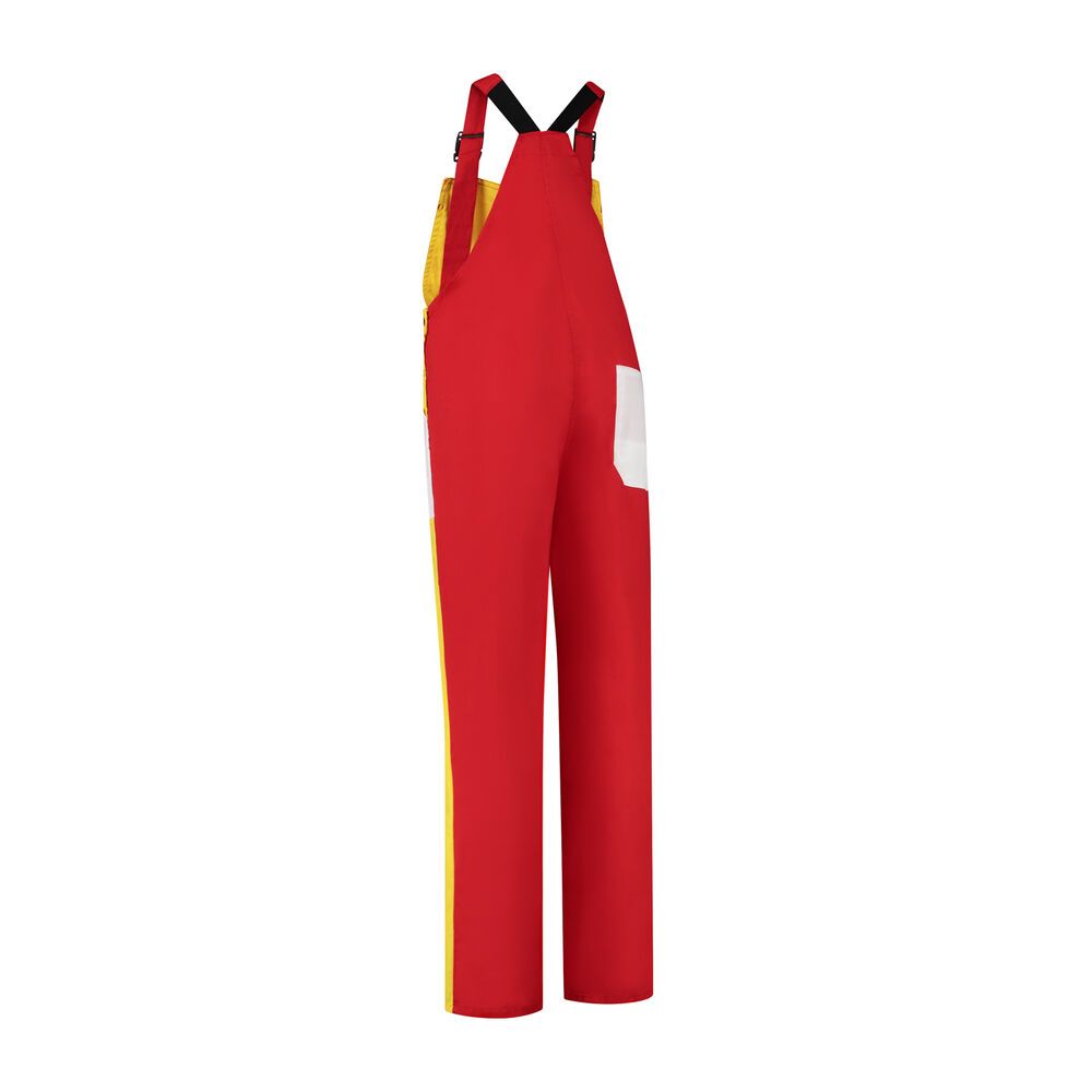 Tuinbroek polyester/katoen groen-geel-rood maat 62