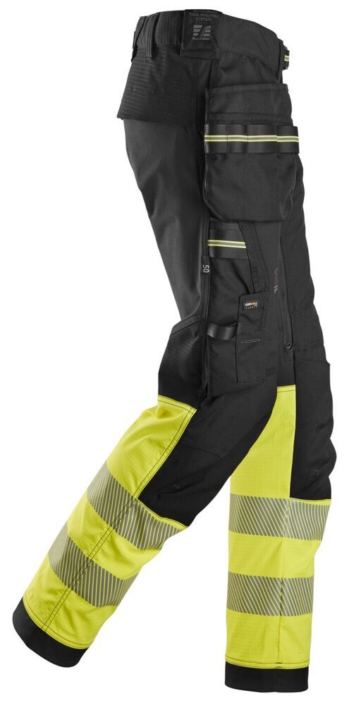Snickers High-Vis, Klasse 1 Stretch Werkbroek met Holsterzakken 6934