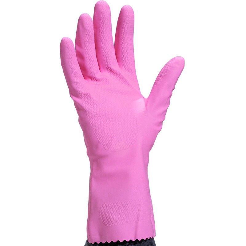 HUISHOUDHANDSCH LATEX ROZE 8/9 Delta Plus