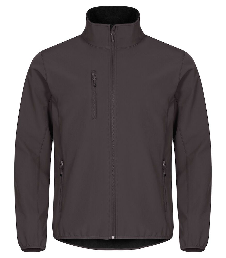 Classic softshell jacket heren donkergrijs 3xl