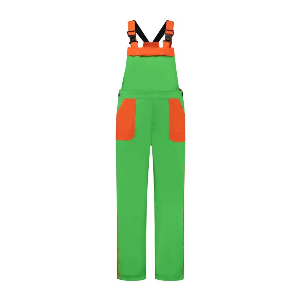 Tuinbroek polyester/katoen geel-zwart maat 58