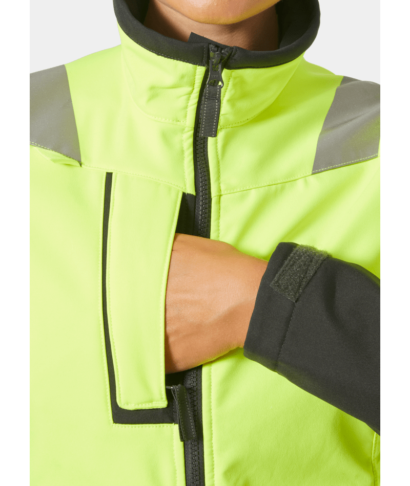 HELLY HANSEN W LUNA HI VIS SOFTS JACKET 74098