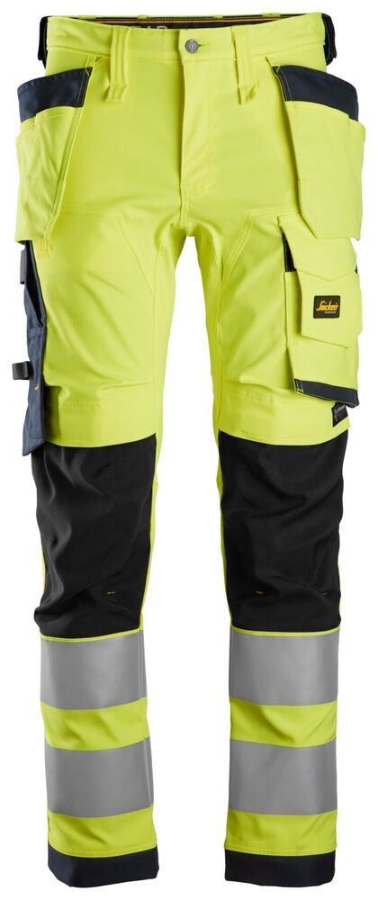 Snickers Allround, High-Vis Stretch Werkbroek met holsterzakken KL2 6243