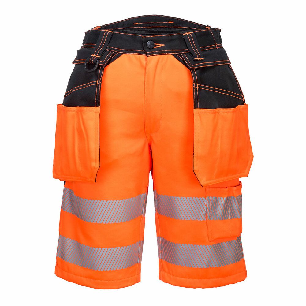 PW3 Hoge zichtbaarheid Korte Broek met holsterzakken