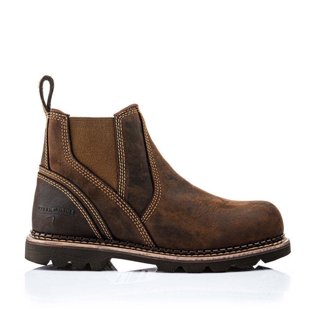 BUCKBOOTZ INSTAPPER BRUIN SB Werkschoen B1555