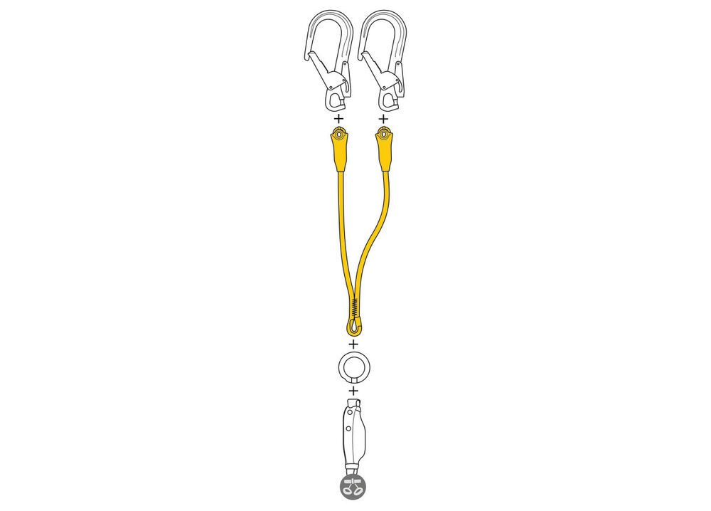 Petzl  JANE-Y for fall arrest lanyard