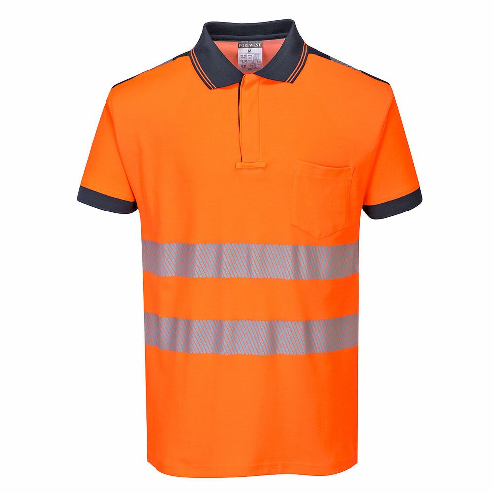 PW3 Hi-Vis Poloshirt Korte Mouw