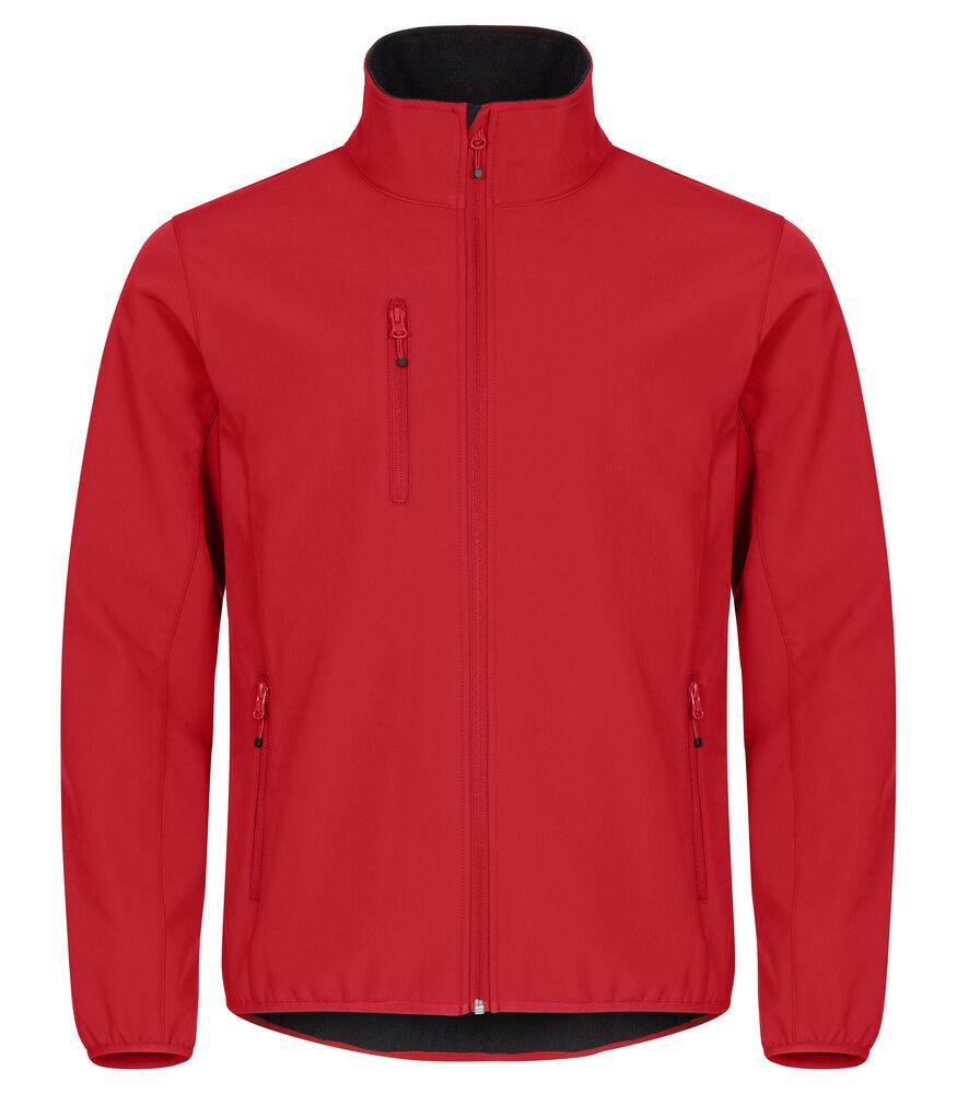 Classic softshell jacket heren rood xs