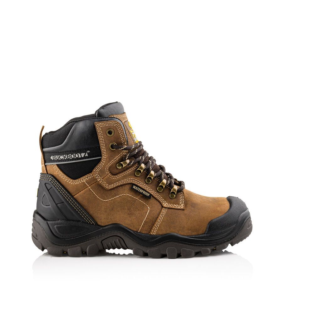 BUCKBOOTZ BUCKSHOT HOOG BRUIN S3 Werkschoen BSH009