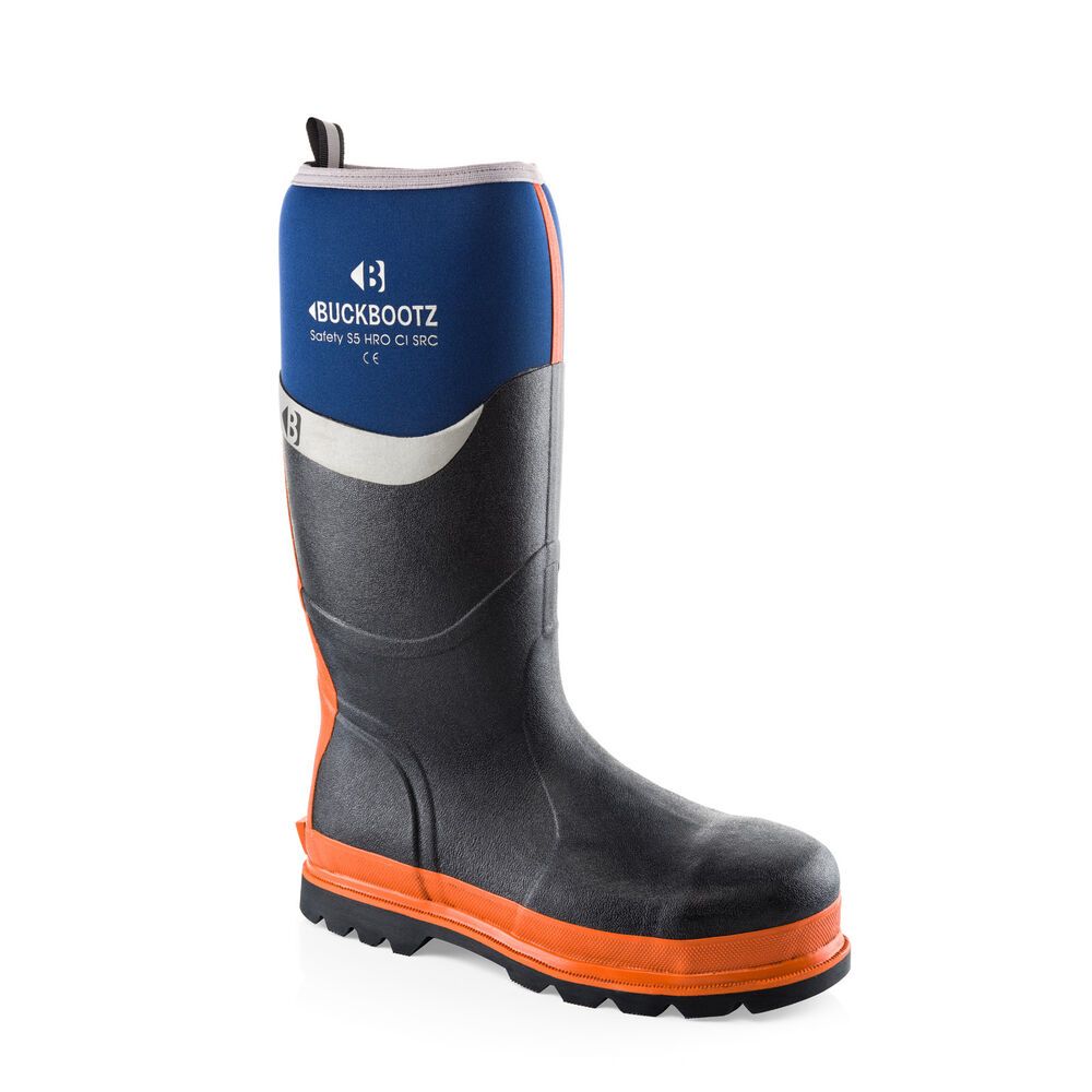 BUCKBOOTZ NEOPREEN LAARS BLAUW S5 Werklaars (rubber) BBZ6000