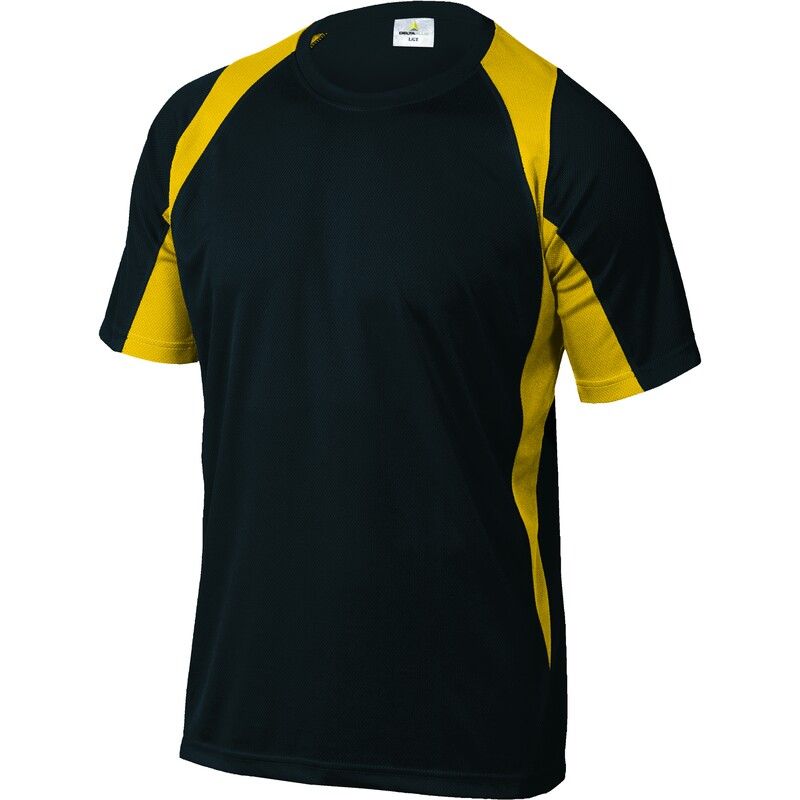 T-SHIRT BALI ZWART/GEEL L Delta Plus