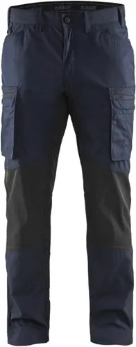Blakader Service Werkbroek met Stretch 14591845 – Donker Marineblauw/Zwart – Maat 62