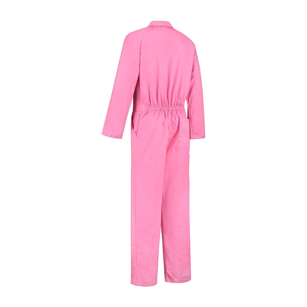Kinderoverall polyester/katoen roze maat 176