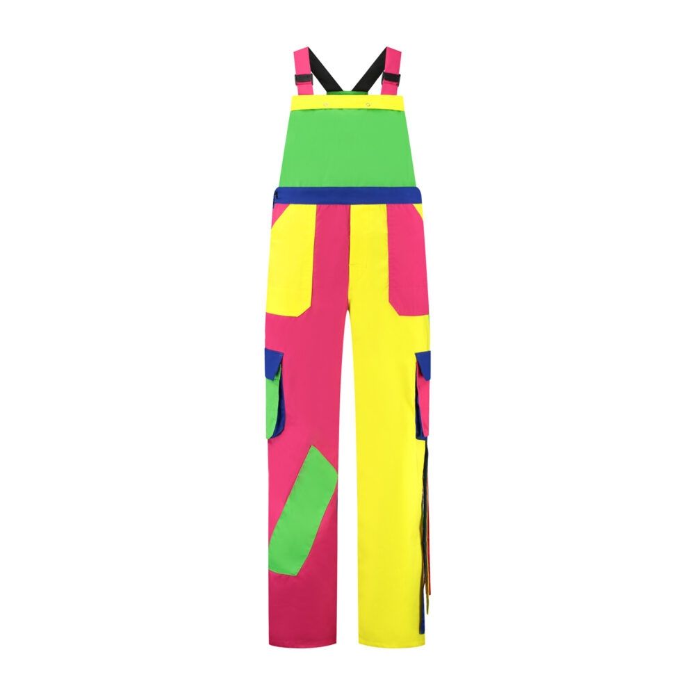 Tuinbroek polyester/katoen gr-ge-ro-franje maat 52