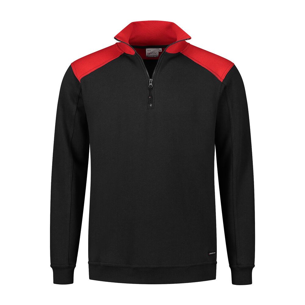 black / red