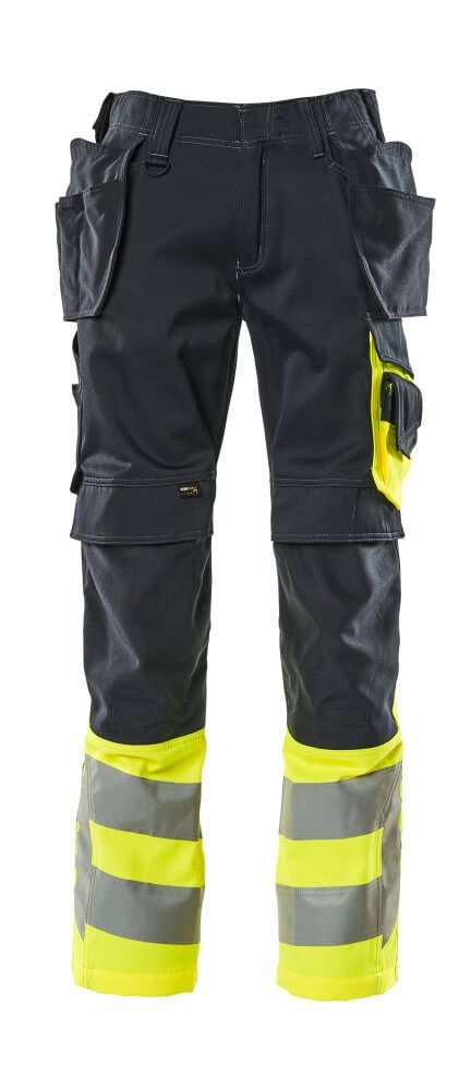 donkermarine/hi-vis geel